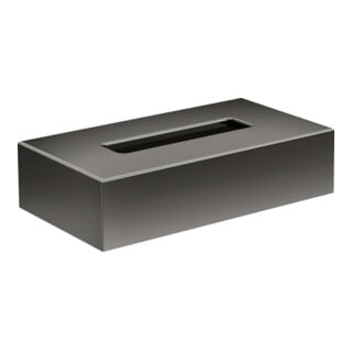 hansgrohe Boîte cosmétique Axor Uni. Circular 265x145mm, fixation murale, chrome noir poli