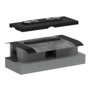 hansgrohe Boîtier d'évacuation pour installation standard, pièce de base pour caniveau de douche-3