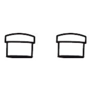 hansgrohe Bouchon de poignée Axor Terrano 2 poignées chrome