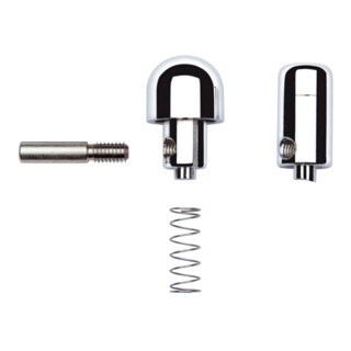 hansgrohe Bouton de robinet thermostatique nickel brossé