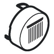 hansgrohe Bouton poussoir pour UP-THM, tête de douche Rain, finition mat élégant-1