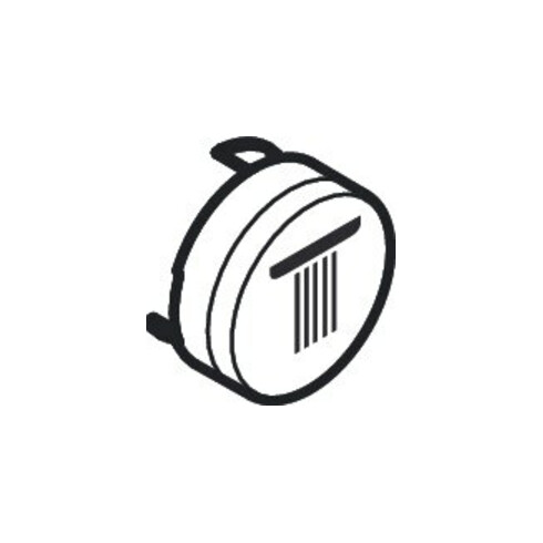 hansgrohe Bouton-poussoir pour UP-THM, tête de douche Rain gr., blanc mat
