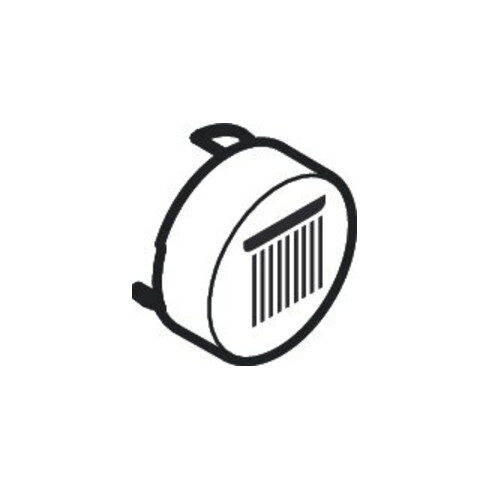 hansgrohe Bouton-poussoir pour UP-THM, tête de douche Rain gr., blanc mat