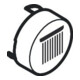 hansgrohe Bouton-poussoir pour UP-THM, tête de douche Rain gr., blanc mat-4