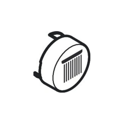 hansgrohe Bouton-poussoir pour UP-THM, tête de douche Rain gr., blanc mat