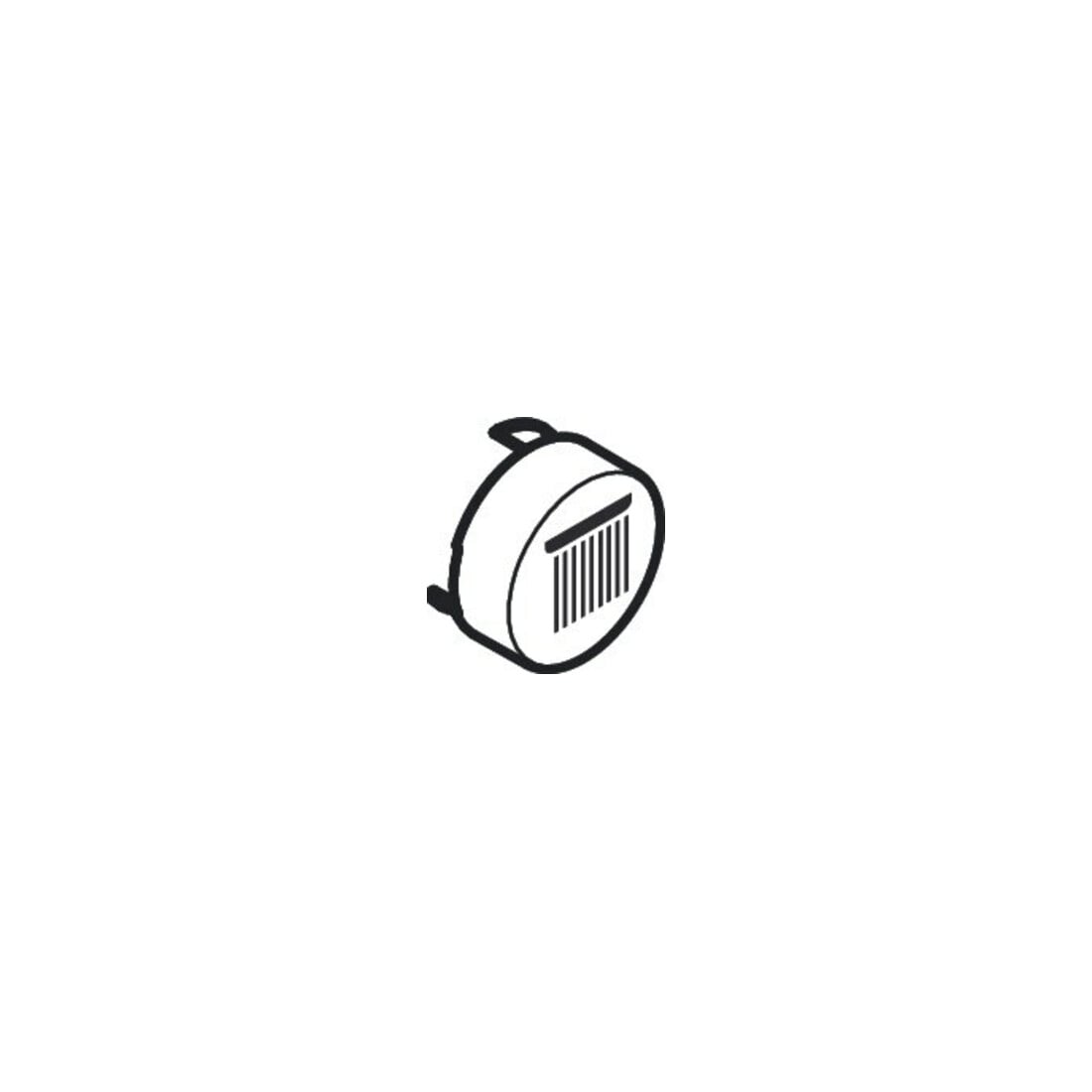 hansgrohe Bouton-poussoir pour UP-THM, tête de douche Rain gr., blanc mat