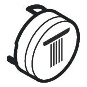 hansgrohe Bouton poussoir pour UP-THM, tête de douche Rain, mat noir