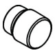 hansgrohe Bouton tirette pour inverseur mat satiné-1