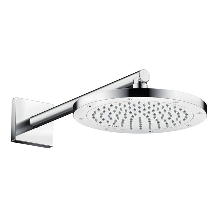 hansgrohe Bras de douche 390 mm, carré, chrome