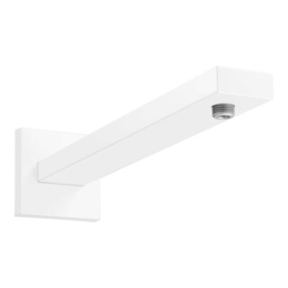hansgrohe Bras de douche Rainfinity 390 mm, carré, blanc mat