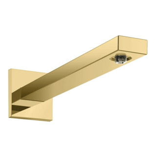 hansgrohe Bras orientable Rainfinity 390 mm, carré, optique or poli