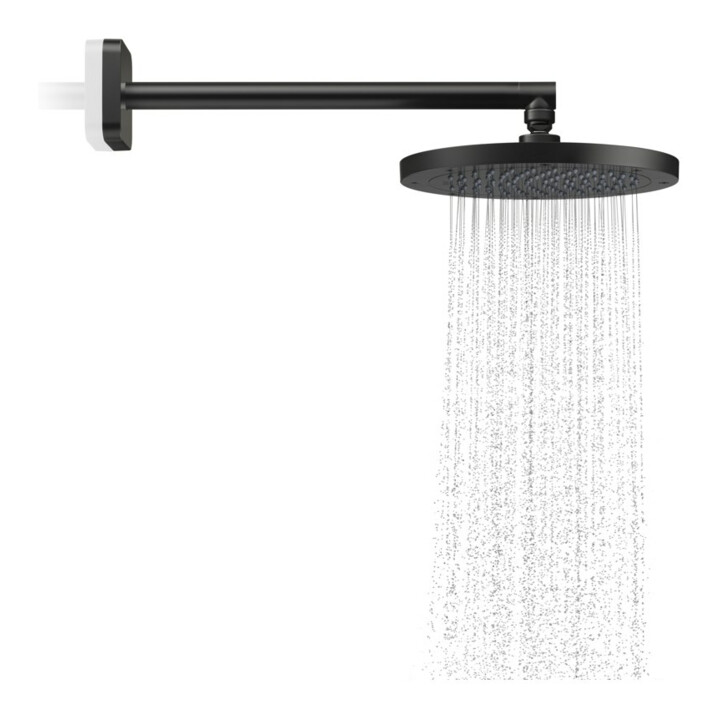 hansgrohe Bras orientable softsquare Axor 390 mm, carré, noir mat
