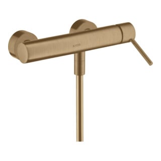 hansgrohe Brause-Einhebelmischer Axor Starck AP, m Pin-Griff, 1 Verbr., brush. bronze