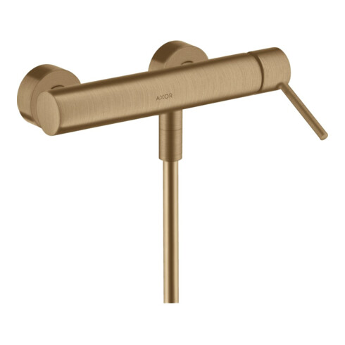 hansgrohe Brause-Einhebelmischer Axor Starck AP, m Pin-Griff, 1 Verbr., brush. bronze