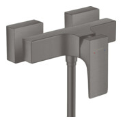 hansgrohe Brause-Einhebelmischer Metropol AP, m Hebel, 1 Verbr., brush. bla chrome