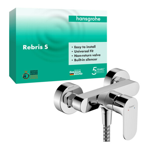 hansgrohe Brause-Einhebelmischer Rebris S AP, 1 Verbraucher, chrom