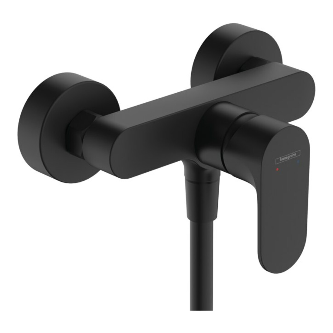 hansgrohe Brause-Einhebelmischer Rebris S AP, 1 Verbraucher, mattschwarz