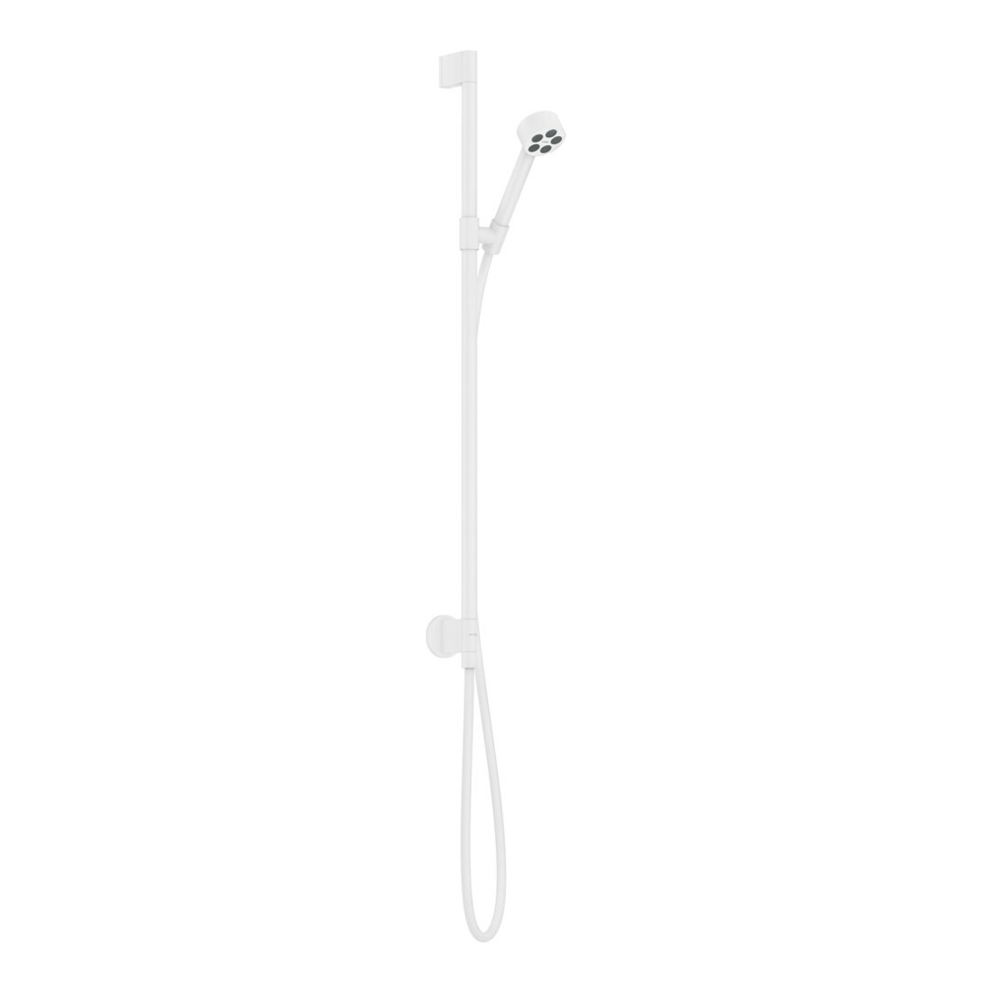hansgrohe Brause-Set Axor One EcoSmart mit Wandanschluss, 75mm, 1jet, mattweiß