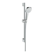 hansgrohe Brause-Set Croma Select E 669mm Brausestange, 1jet, weiß/chrom