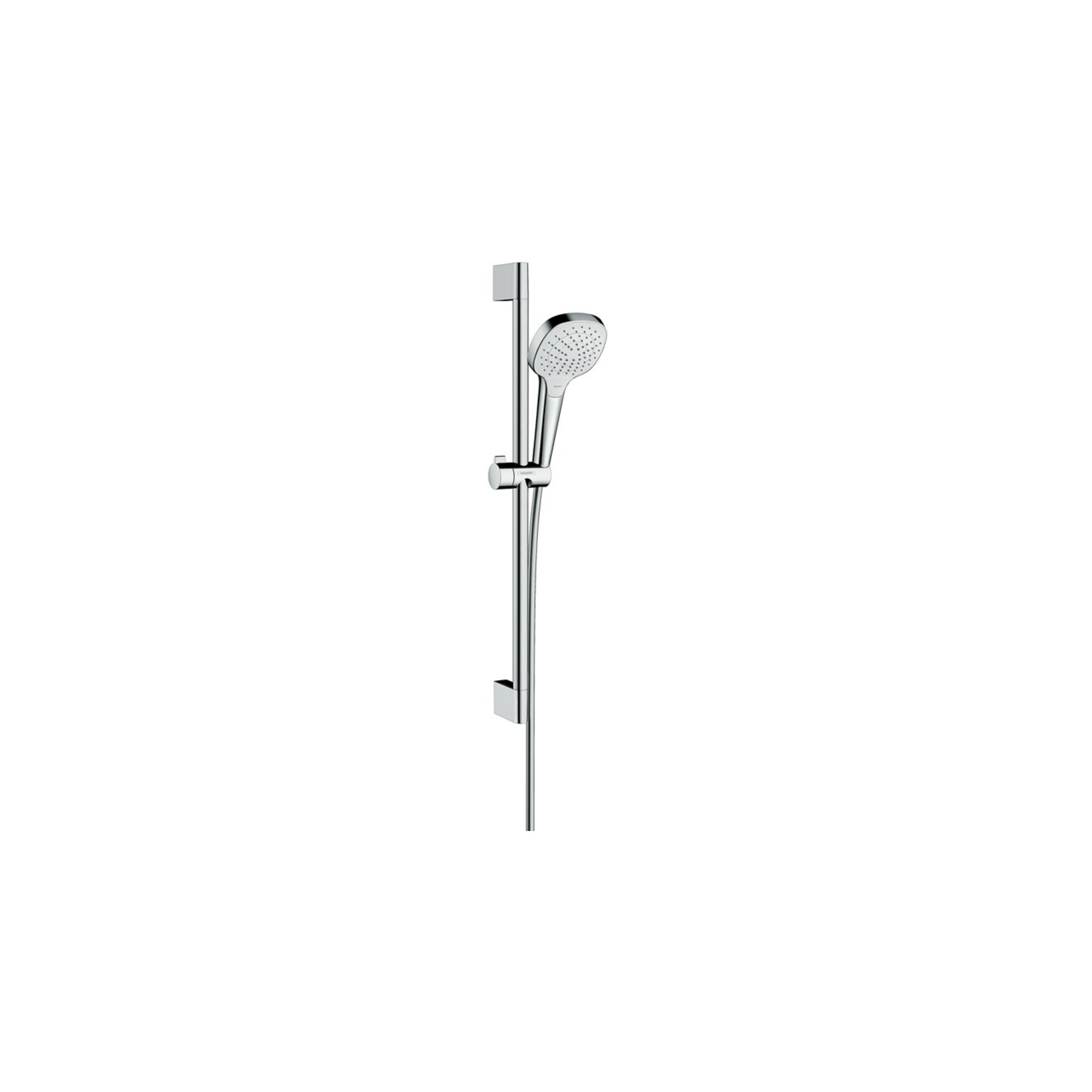 hansgrohe Brause-Set Croma Select E Vario 669mm Brausestange, chrom/weiß