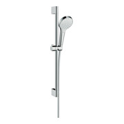 hansgrohe Brause-Set Croma Select S 669mm Brausestange, 1jet, weiß/chrom