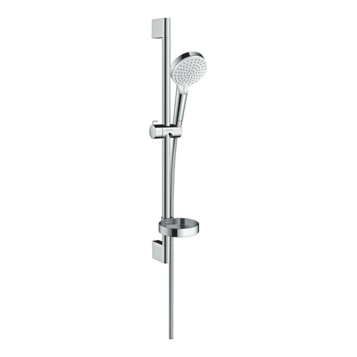 hansgrohe Brause-Set Crometta 669mm Brausestange, weiß/chrom