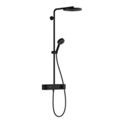 hansgrohe Brause-Set Pulsify S mit Thermostat, mattschwarz