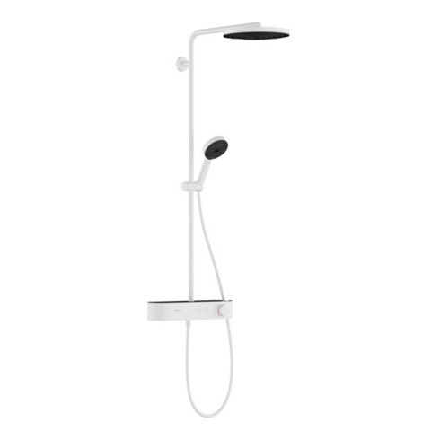 hansgrohe Brause-Set Pulsify S mit Thermostat, mattweiß