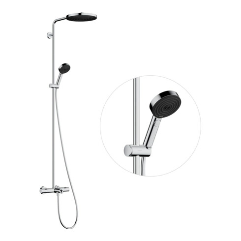 hansgrohe Brause-Set Pulsify S P 260 1jet mit Wannenthermostat, chrom
