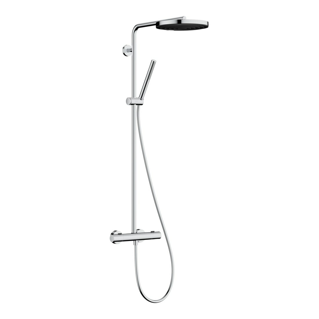 hansgrohe Brause-Set Pulsify S Puro m Thermostat, 2 Verbaucher, 11,2 l/m., chrom