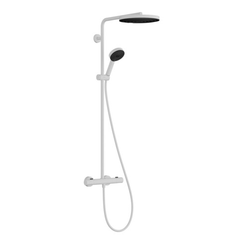hansgrohe Brause-Set Pulsify S Puro m Thermostat, 2 Verbaucher, 8 l/m., mattweiß