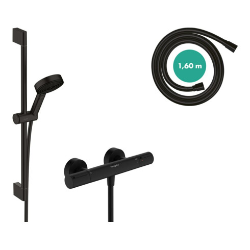 hansgrohe Brause-Set Pulsify Select S 669mm BrSt + Handbrause, 3jet, matt-sw