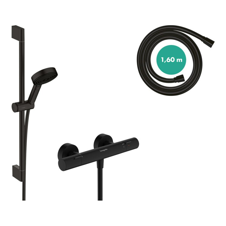 hansgrohe Brause-Set Pulsify Select S 669mm BrSt + Handbrause, 3jet, matt-sw