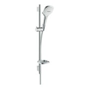 hansgrohe Brause-Set Raindance Select E 120 718mm Brausestange, weiß/chrom, 3jet-3