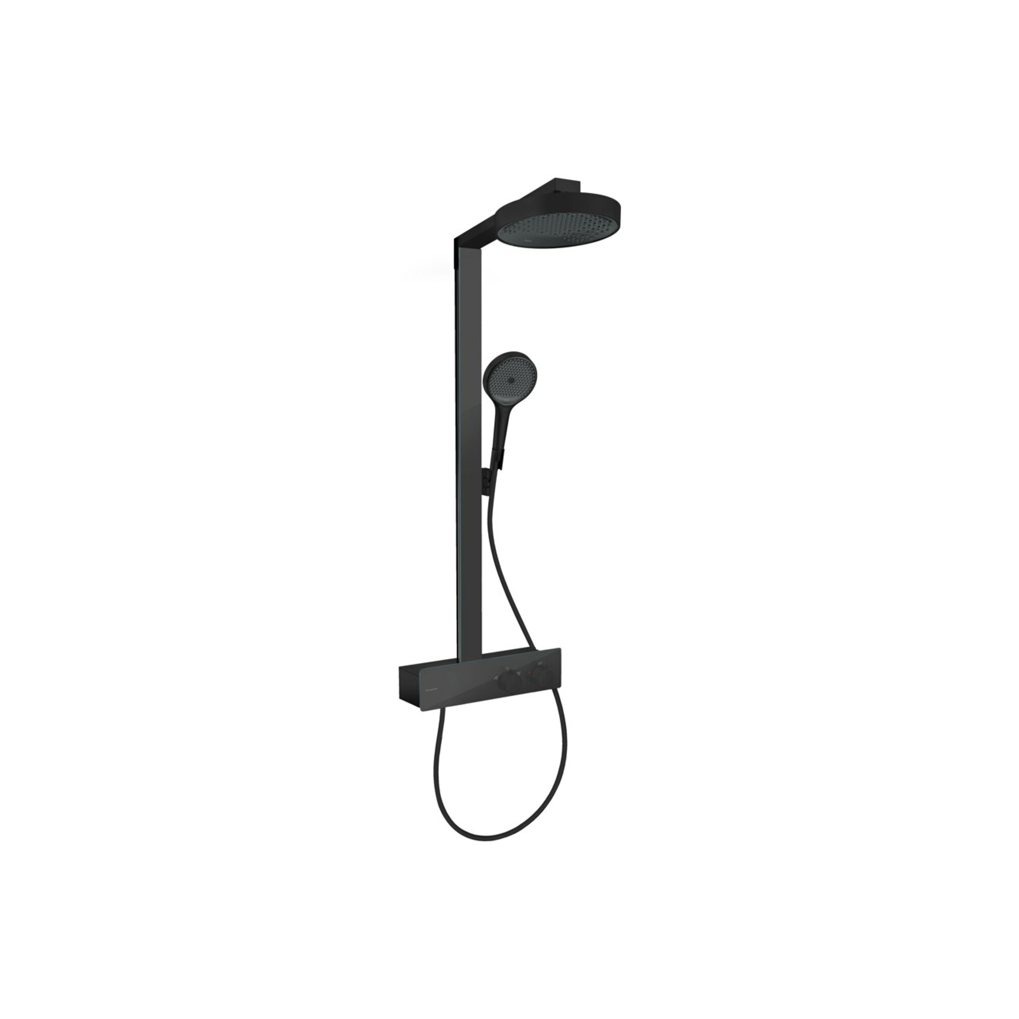 hansgrohe Brause-Set Rainfinity m Thermostat, Brausekopf 250mm, mattschwarz