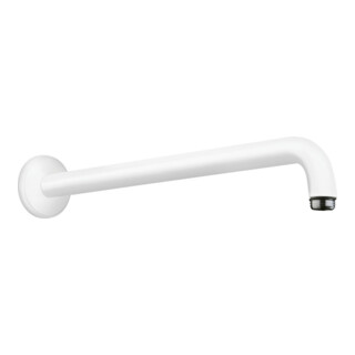 hansgrohe Brausearm 389mm, Wandmontage, mattweiß
