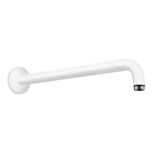 hansgrohe Brausearm 389mm, Wandmontage, mattweiß