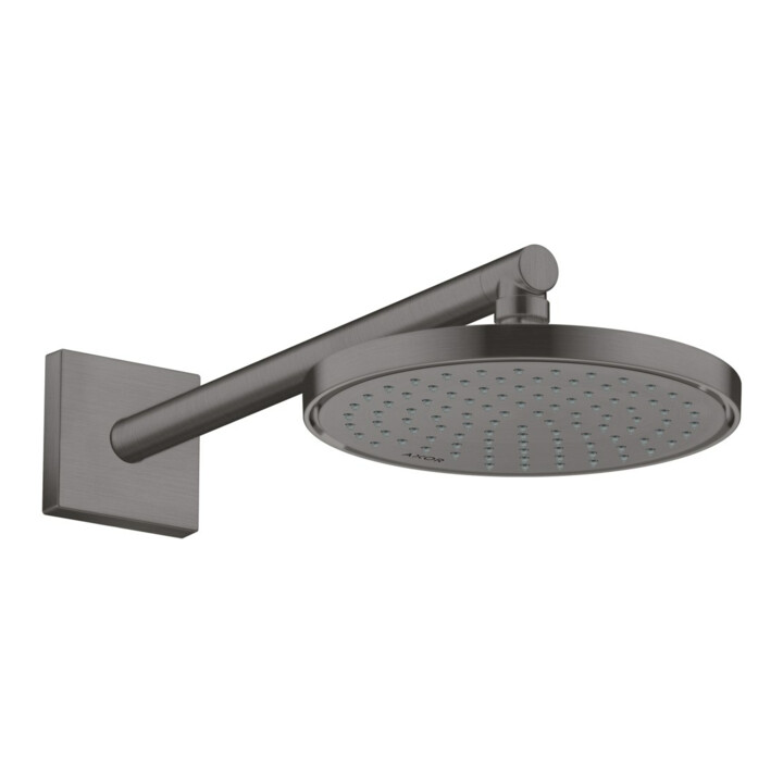 hansgrohe Brausearm 390mm, eckig, brushed black chrome
