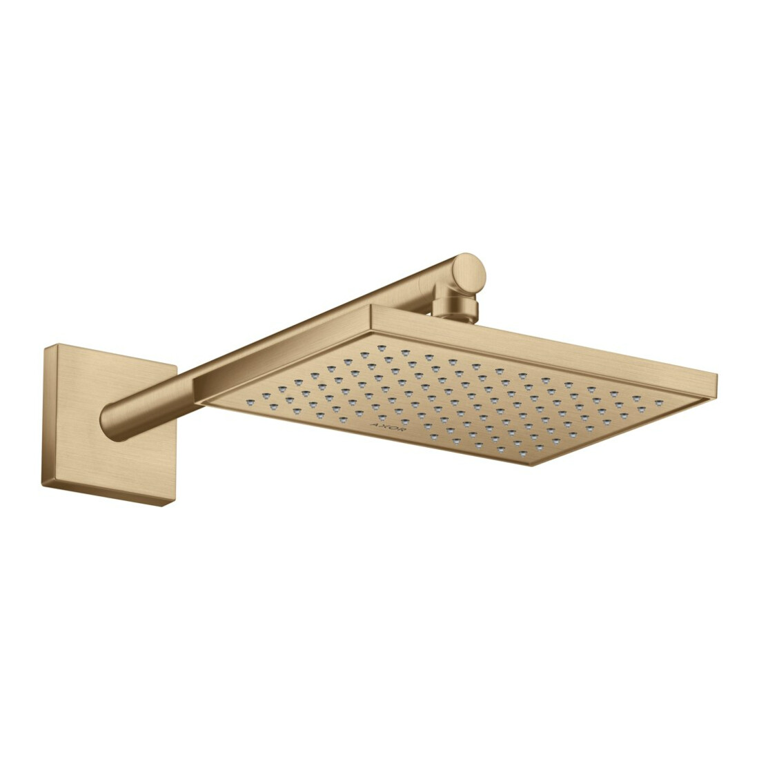 hansgrohe Brausearm 390mm, eckig, brushed bronze