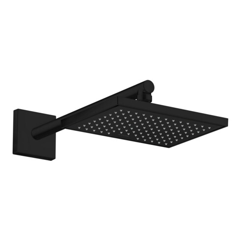 hansgrohe Brausearm 390mm, eckig, mattschwarz