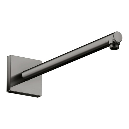 hansgrohe Brausearm 390mm, eckig, polished black chrome
