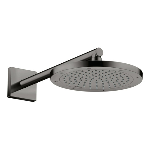 hansgrohe Brausearm 390mm, eckig, polished black chrome