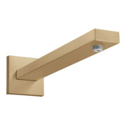 hansgrohe Brausearm Rainfinity 390mm, eckig, brushed bronze