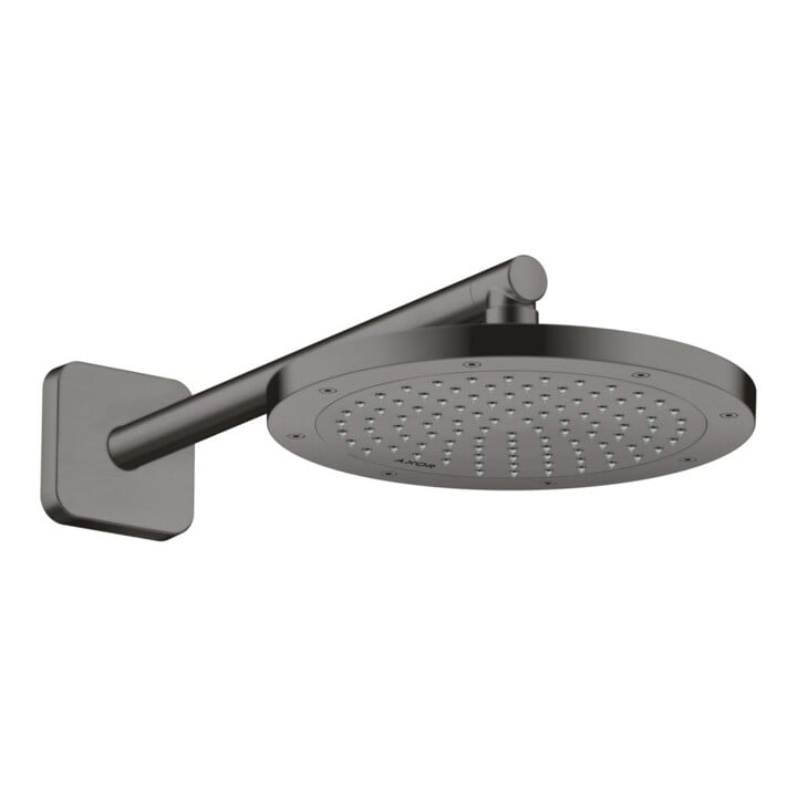 hansgrohe Brausearm softsquare Axor 390 mm, carré, chrome noir brossé