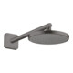 hansgrohe Brausearm softsquare Axor 390mm, eckig, brushed black chrome-2