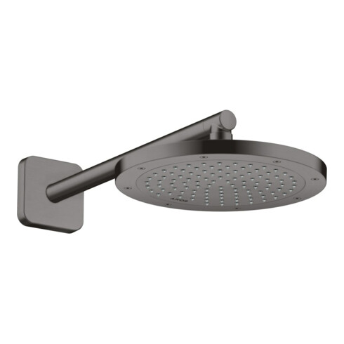hansgrohe Brausearm softsquare Axor 390mm, eckig, brushed black chrome