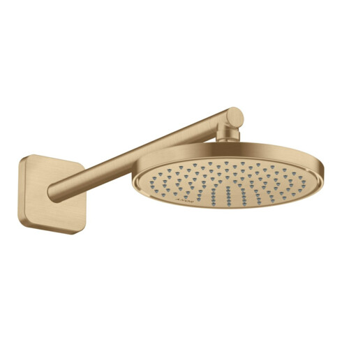 hansgrohe Brausearm softsquare Axor 390mm, eckig, brushed bronze