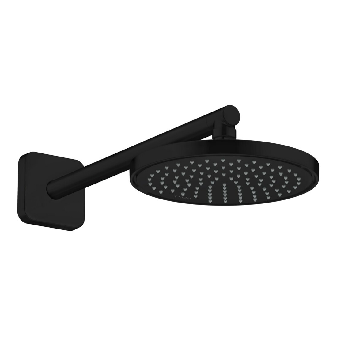 hansgrohe Brausearm softsquare Axor 390mm, eckig, mattschwarz