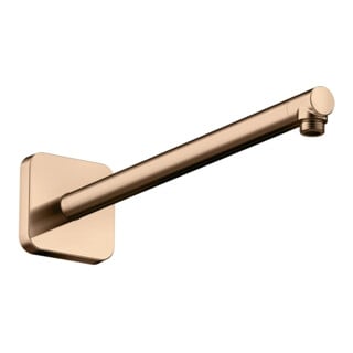 hansgrohe Brausearm softsquare Axor 390mm, eckig, polished red gold