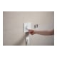hansgrohe Brausehalter Porter Fine fest. Haltep., aus Metall, mattweiß